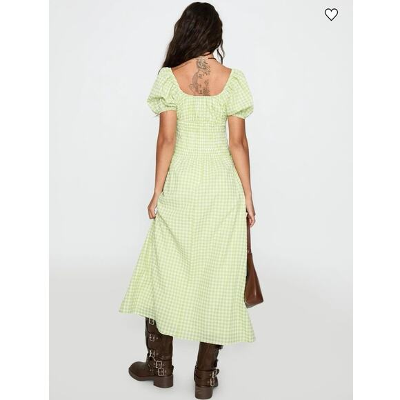 NWOT Princess Polly More Than Butterflies Maxi Dress Green Gingham Size US 2 - Picture 9 of 11